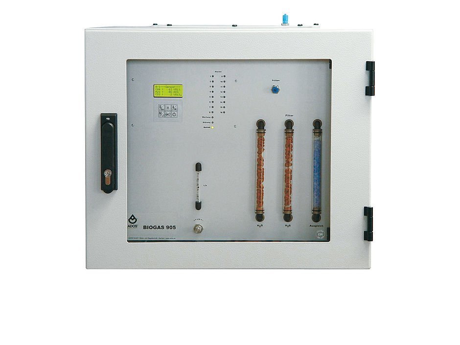 Gasmelder Gaswarngeräte stationaer mehrkanal-analysator-Biogas-905-ados.