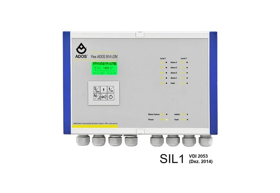Gasmelder Gaswarngeräte stationaer wahrneinheit Multitronik-592-ados