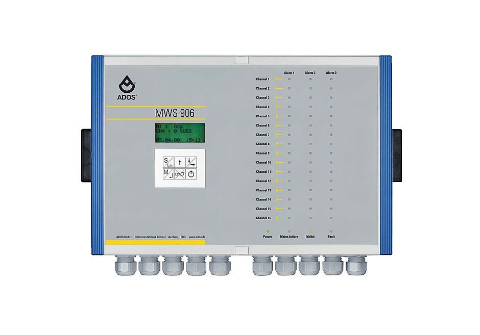 Gasmelder Gaswarngeräte stationaer mehrkanal-gasmeldegeraet-MWS-906-ados