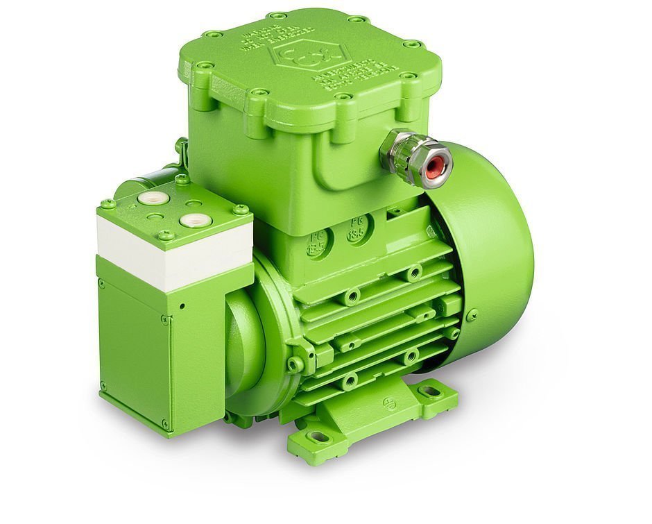 Membranpumpe ex-gaspumpe atex version green-KW-knf